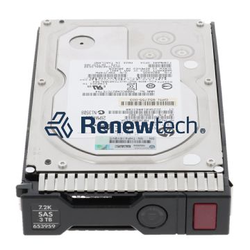 HP 653959-001 - HPE 3TB SAS 6G 7.2K LFF HDD for G8-G10 Servers