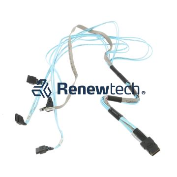 SUPERMICRO CBL-0237L - Supermicro Internal MiniSAS to 4 SATA 0.7m 
