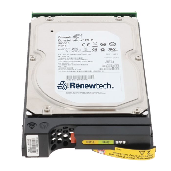 EMC 3TB 7.2K 3.5in 6G SAS HDD for VNXe 3100&3150